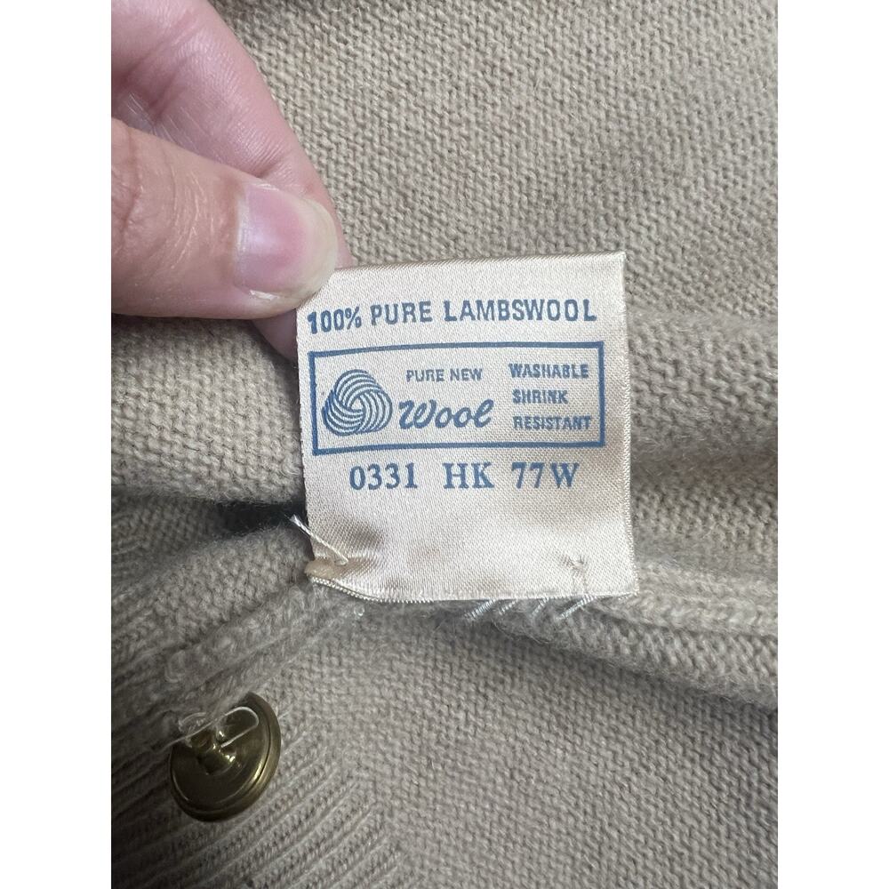 Archie Brown & Son 100% Lambswool Women’s Cardigan Camel Gold Sweater Size 40 - Picture 4 of 16